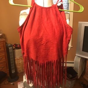 Fringe crop top